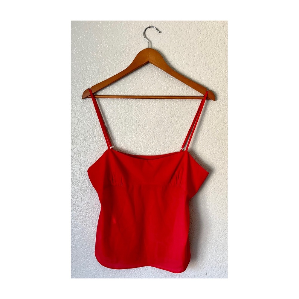 BCBG maxazria 100% silk spaghetti strap top